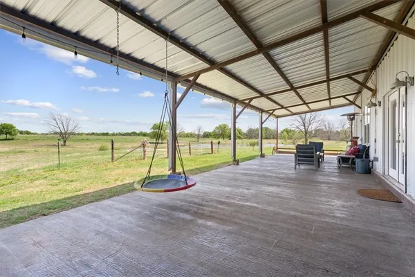 a view of an outdoor space and deck