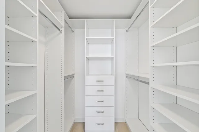 a view of walk in closet