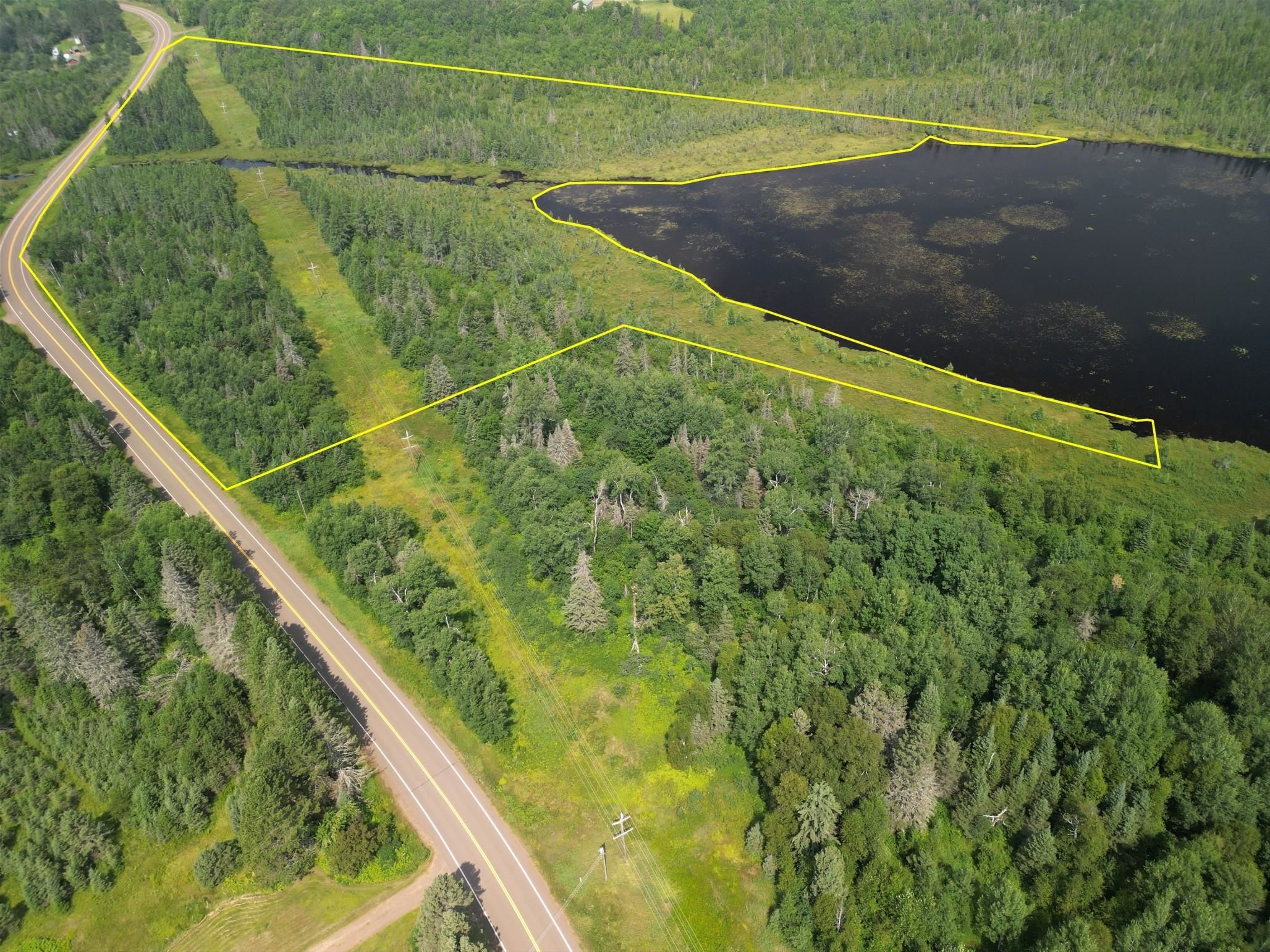 Tbd Little Marais Road Finland, MN 55603 - Photo 3 of 25 View of property location with property parcel outlined and a large body of water