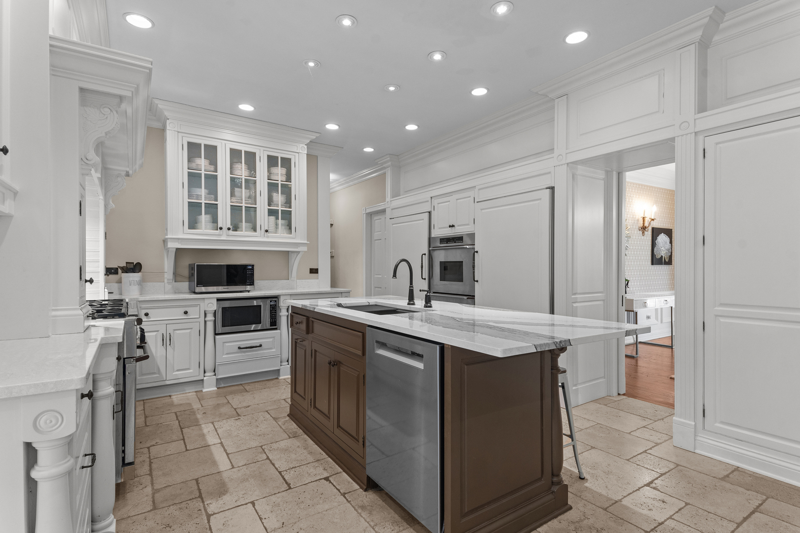 720 Newcastle Drive Lake Forest, IL 60045 - Photo 14 of 42 a kitchen with counter top space appliances and cabinets