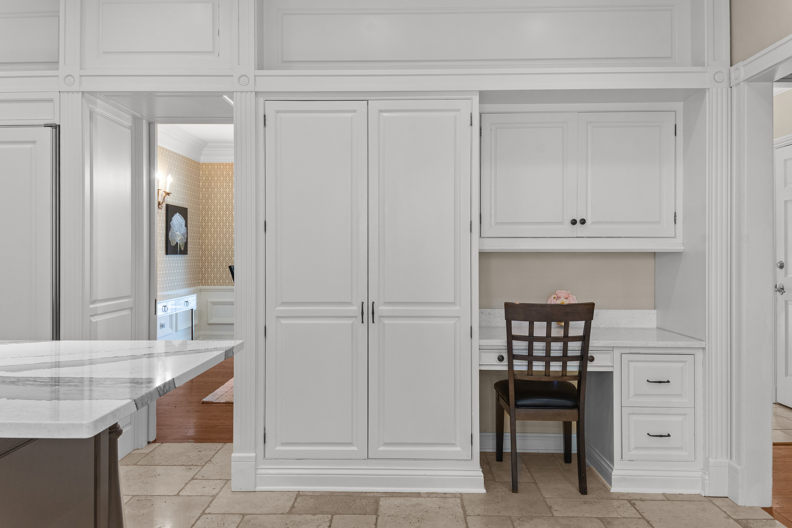 720 Newcastle Drive Lake Forest, IL 60045 - Photo 17 of 42 a view of cabinets and chandelier