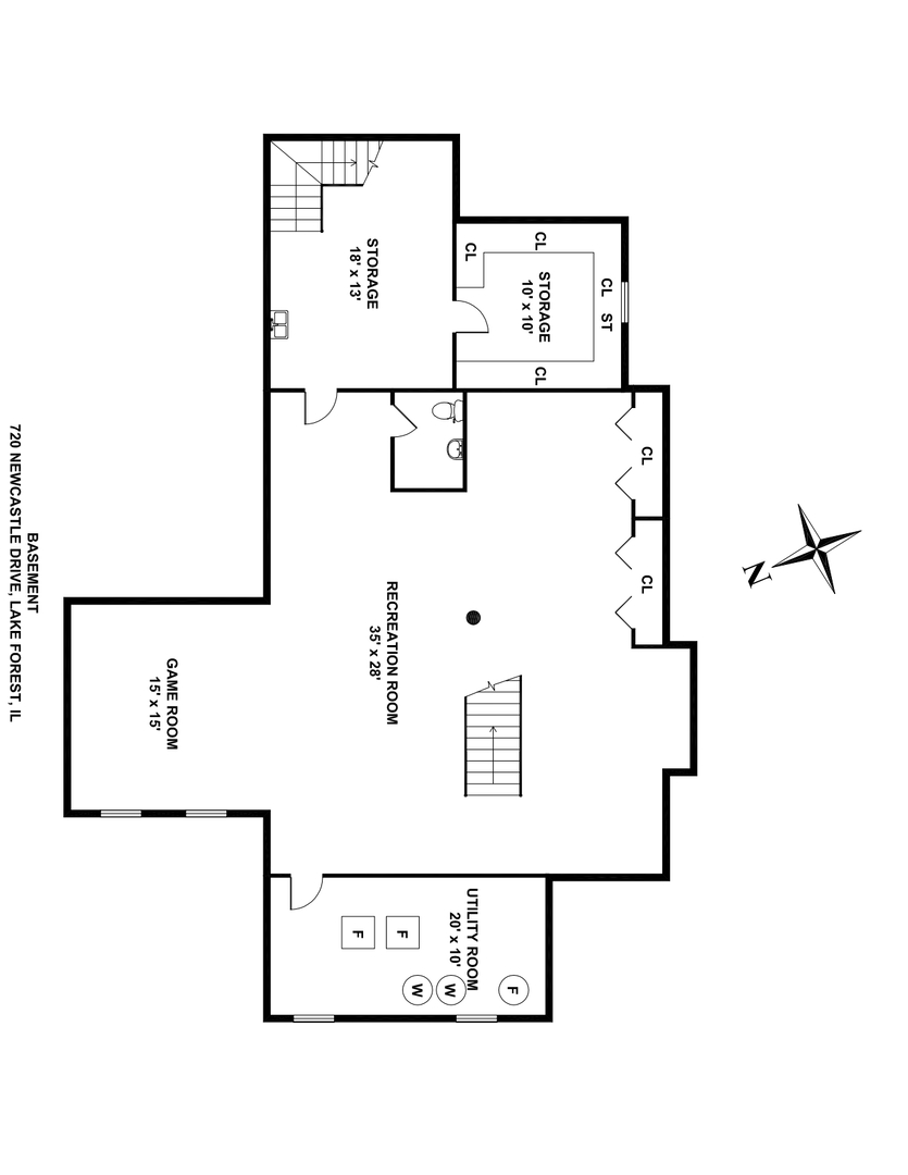 720 Newcastle Drive Lake Forest, IL 60045 - Photo 42 of 42 a picture of floor plan