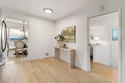 a very nice looking room with a wooden floor