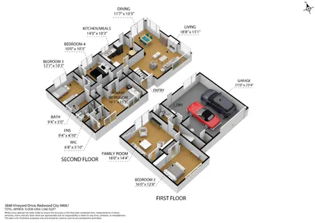 $2,499,000 | 3848 Vineyard Drive, Redwood City, CA 94061