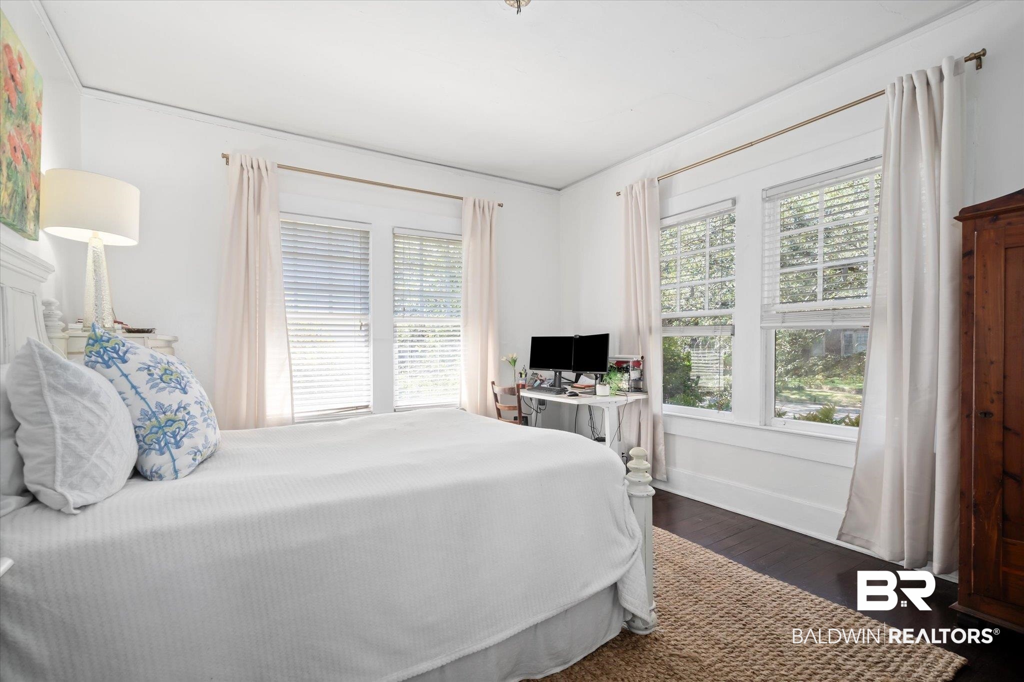 115 Bienville Avenue Mobile, AL 36606 - Photo 13 of 19 Bedroom featuring dark hardwood / wood-style flooring