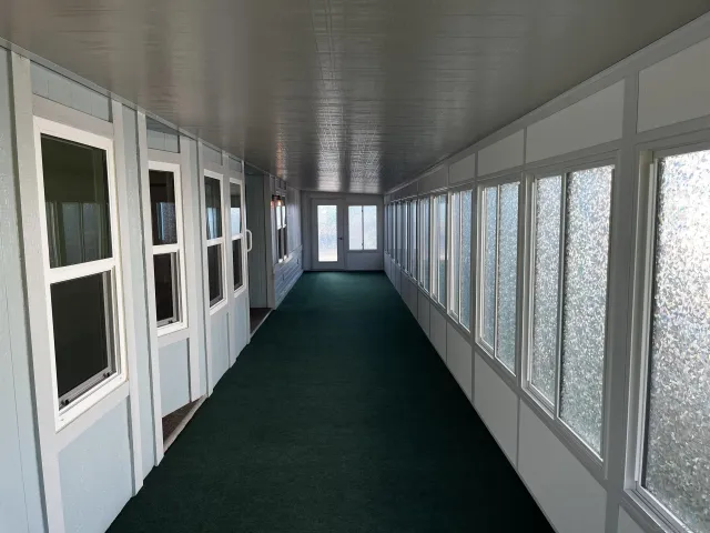 a view of a house with a pathway