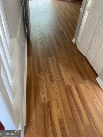 a view of wooden floor