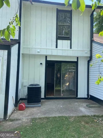 a view of front door of house