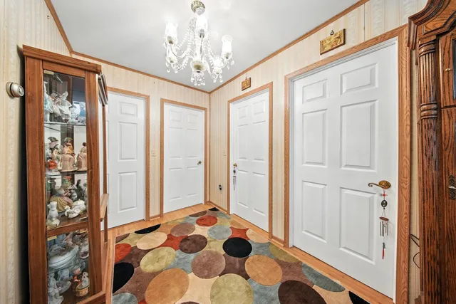 a view of a bedroom with windows