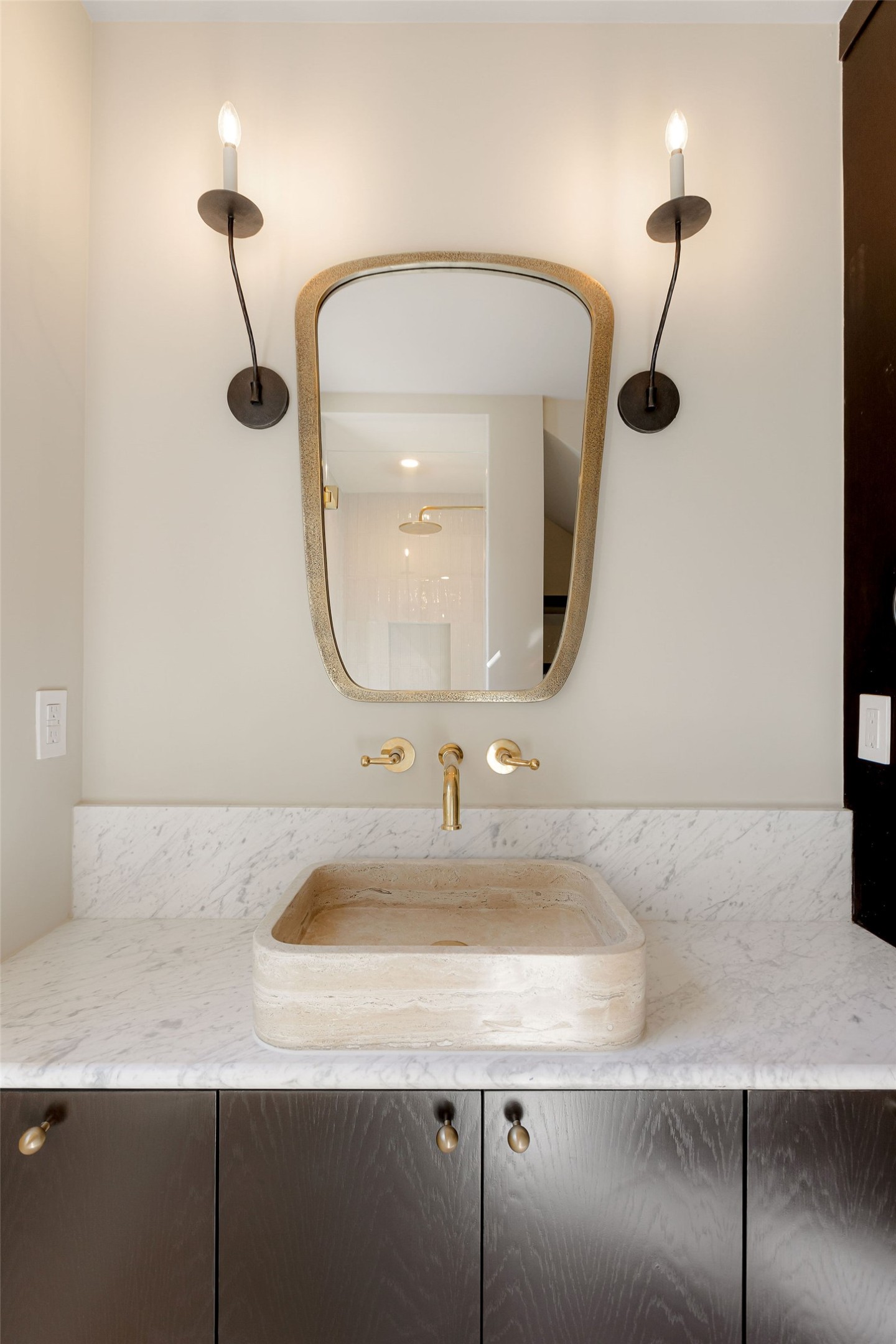 4412 Banister Lane, Unit 2 Austin, TX 78745 - Photo 19 of 29 a bathroom with a sink and a mirror