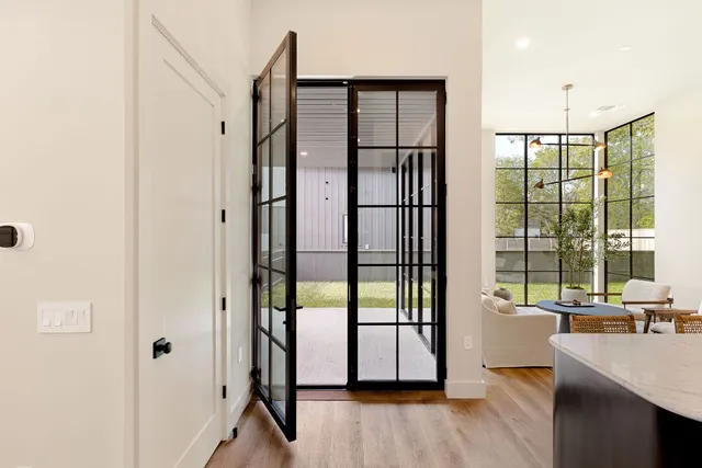 a very nice looking room with a large window