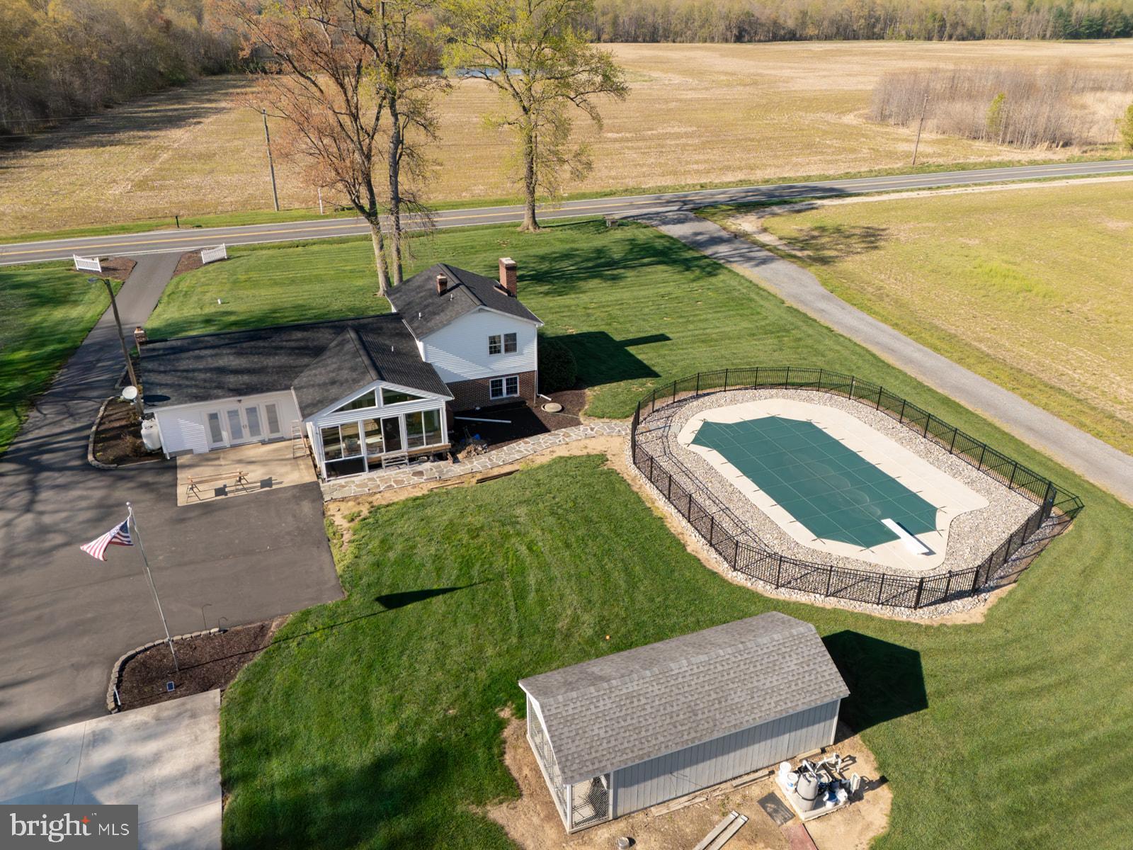 34203 Cypress Road Millington, MD 21651 - Photo 17 of 30 an aerial view of a house with garden space and outdoor seating