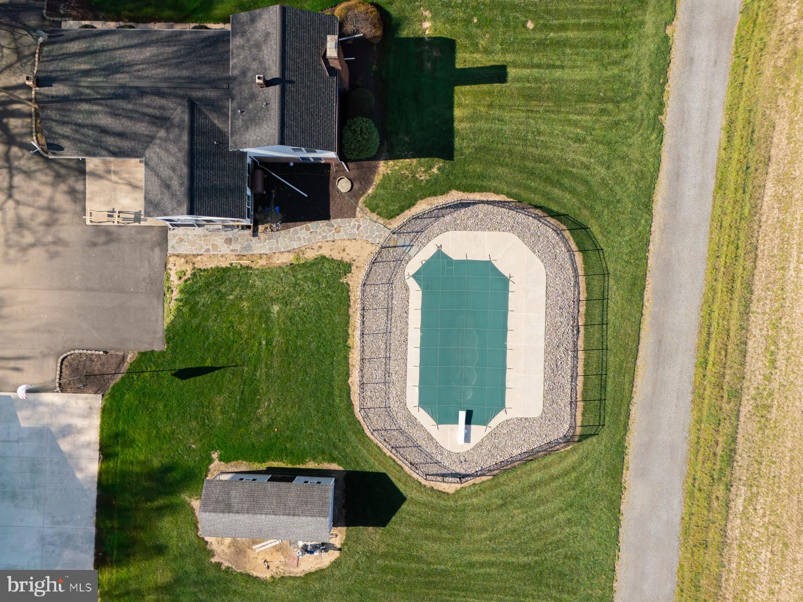 34203 Cypress Road Millington, MD 21651 - Photo 20 of 30 an aerial view of a house with swimming pool patio and outdoor seating