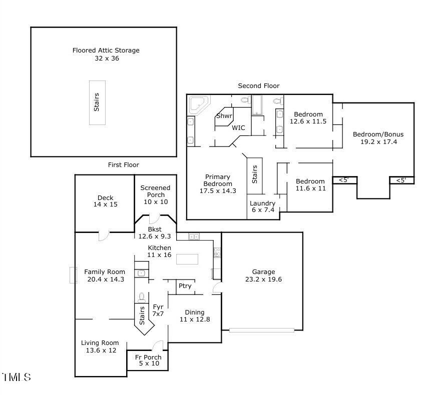 7816 Tylerton Drive Raleigh, NC 27613 - Photo 36 of 36 floor plan tylerton 2
