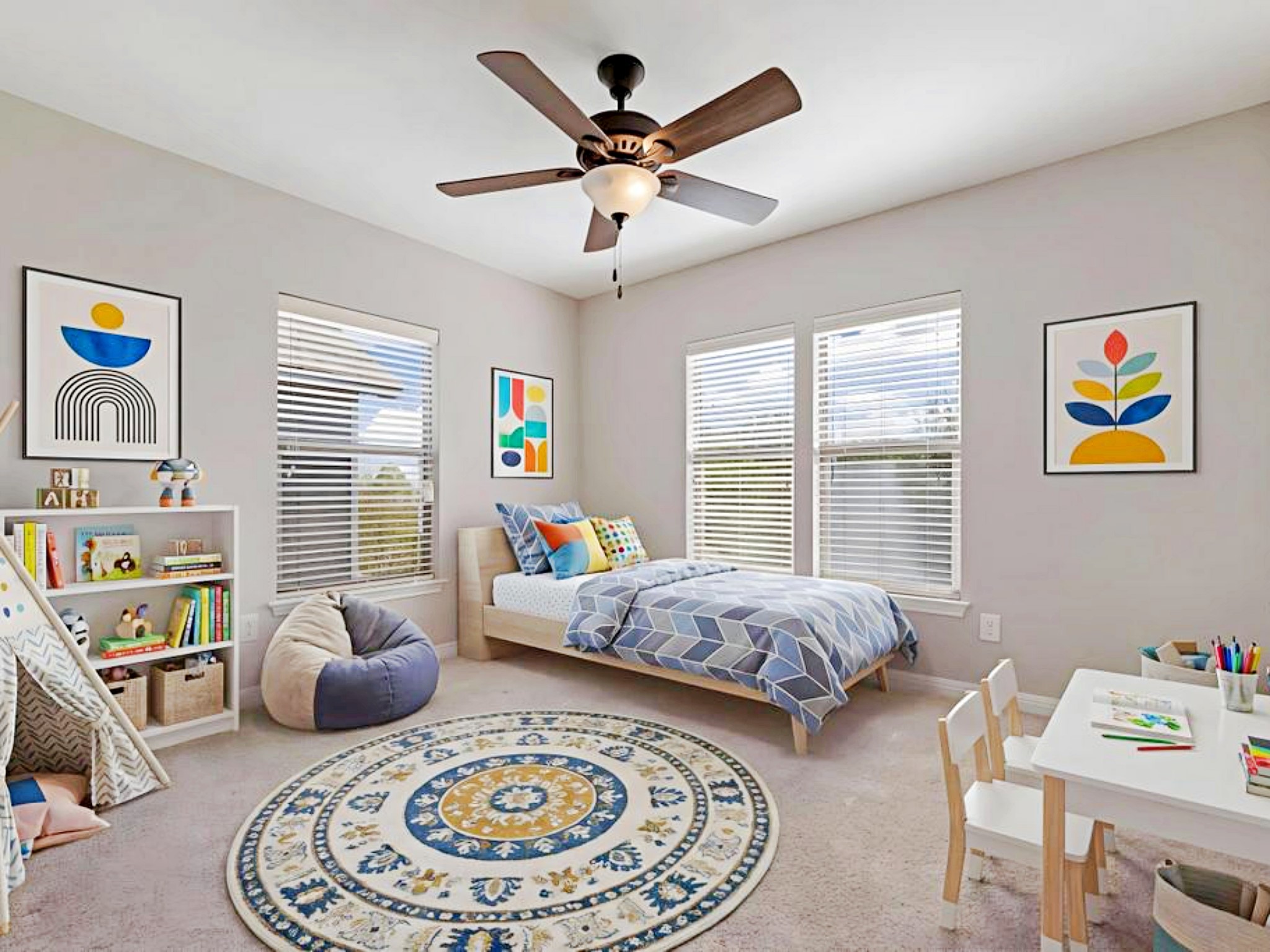 247 Cleveland Kyle, TX 78640 - Photo 9 of 19 Bedroom 2 with virtual staging