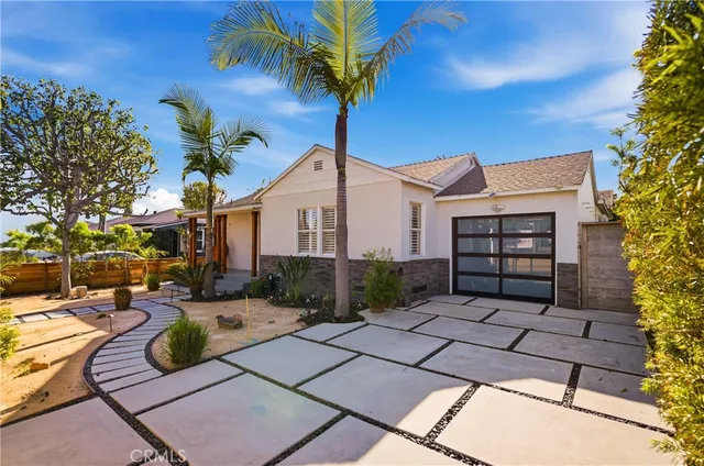 a view of a house with a patio