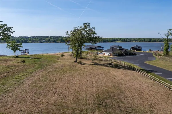 a view of a road with an ocean view