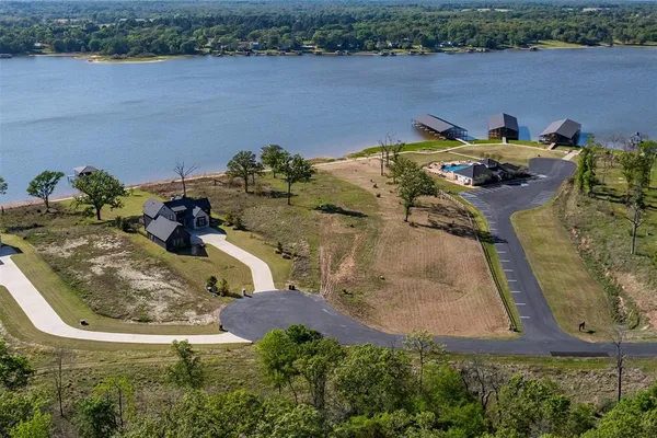 a view of a lake from a outdoor space
