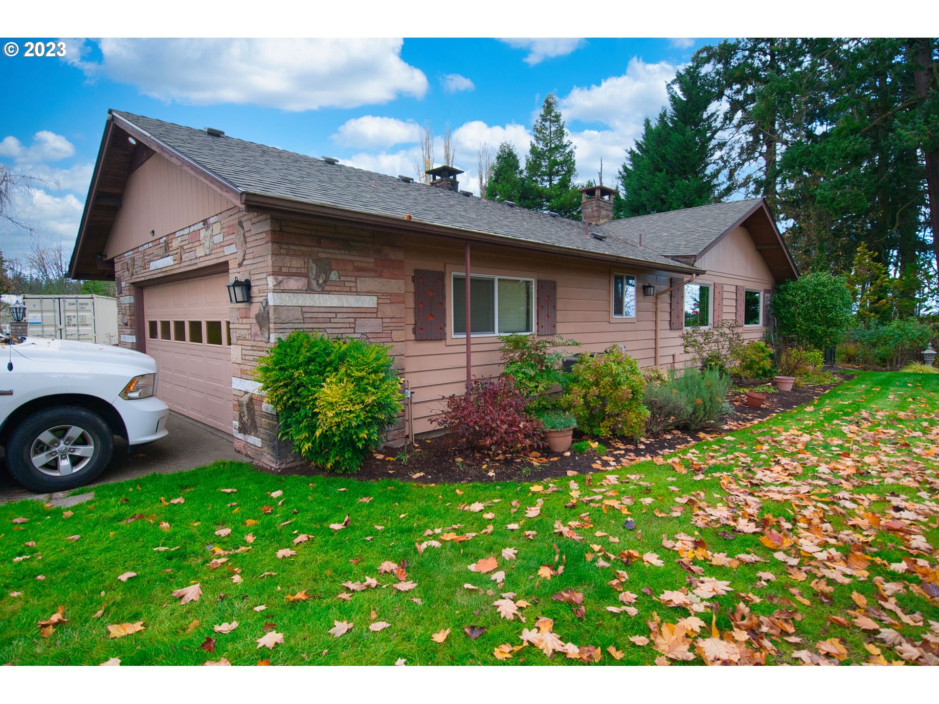 8181 Labish Center Road Northeast Silverton, OR 97381 - Photo 11 of 43 a view of a house with a backyard
