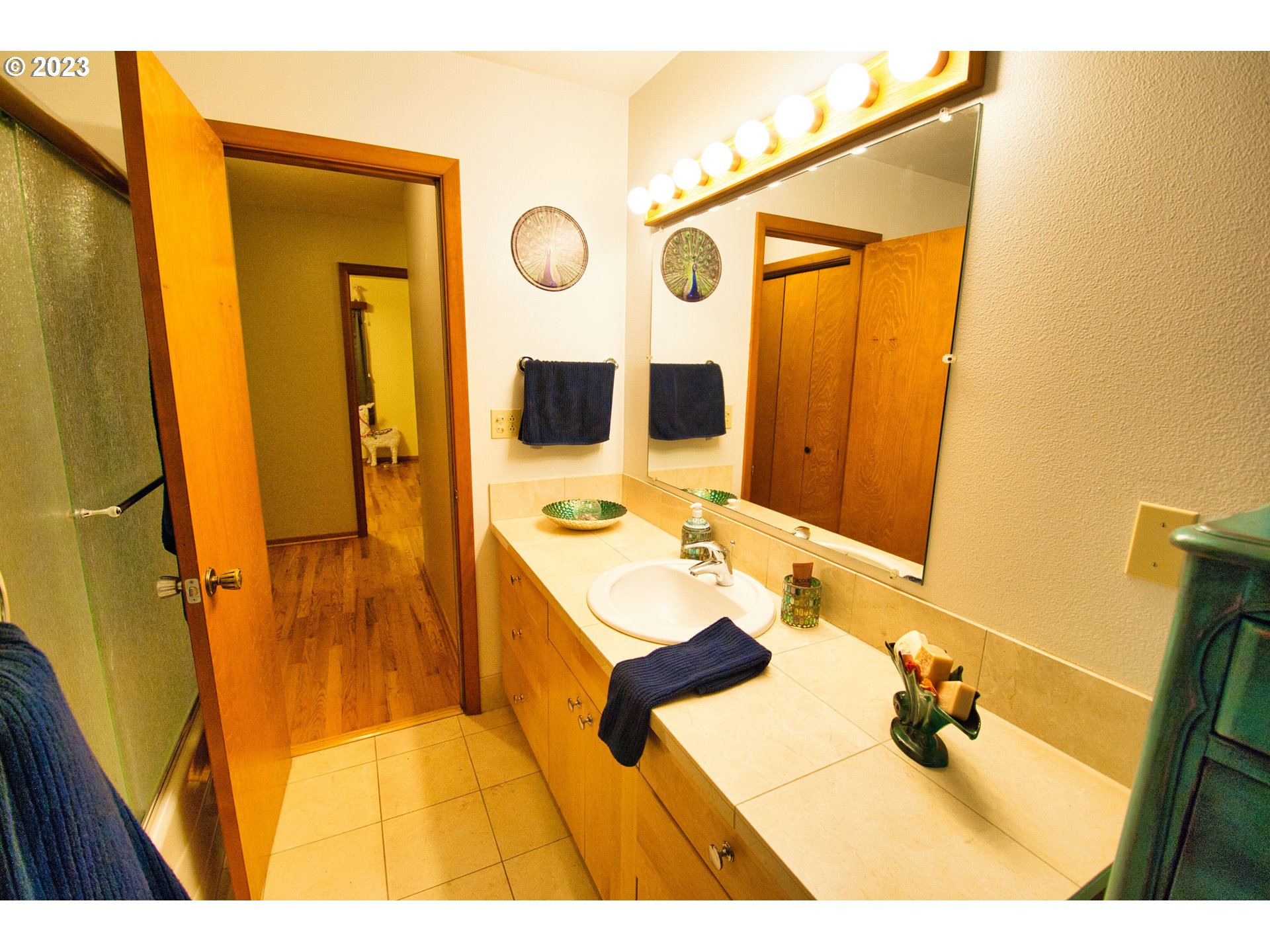 8181 Labish Center Road Northeast Silverton, OR 97381 - Photo 36 of 43 a bathroom with a sink and a mirror
