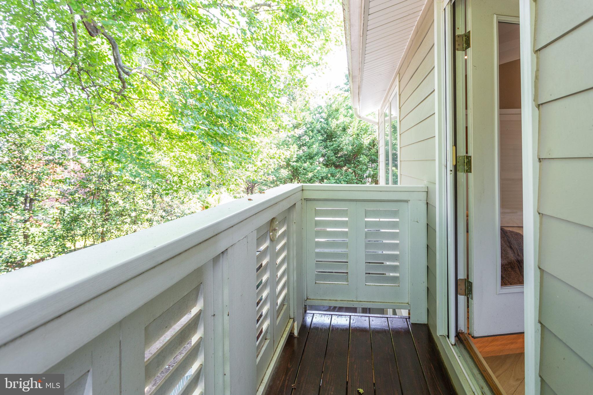 4523 Q Lane Northwest Washington, DC 20007 - Photo 37 of 55 Side balcony off the Master bedroom suite