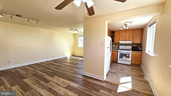 a view of a kitchen