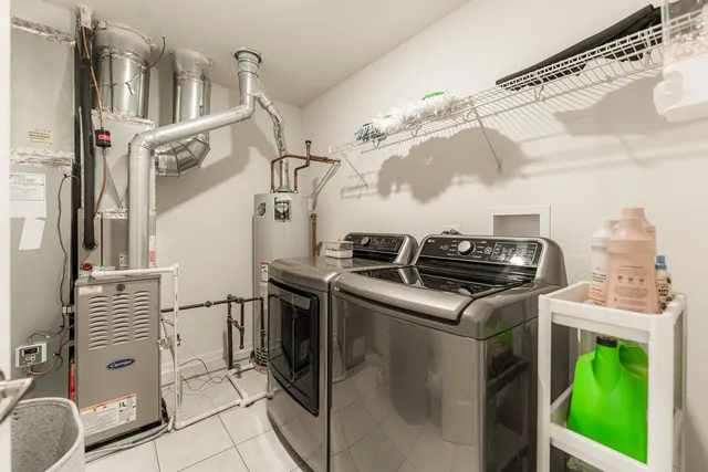 a kitchen with a stove and a microwave