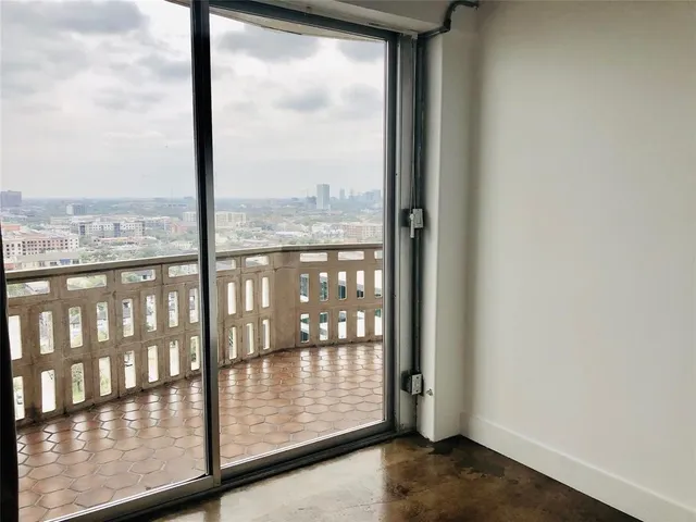 a view of a city from a window