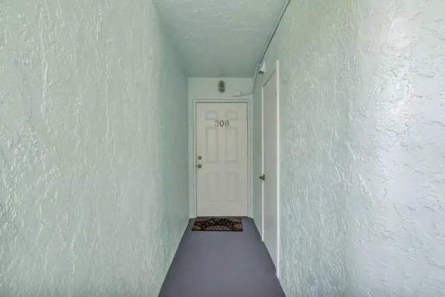 a view of yard with seating space