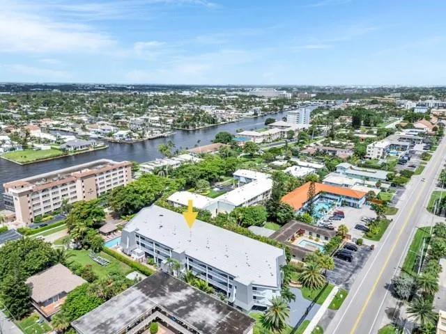 a view of a building with street