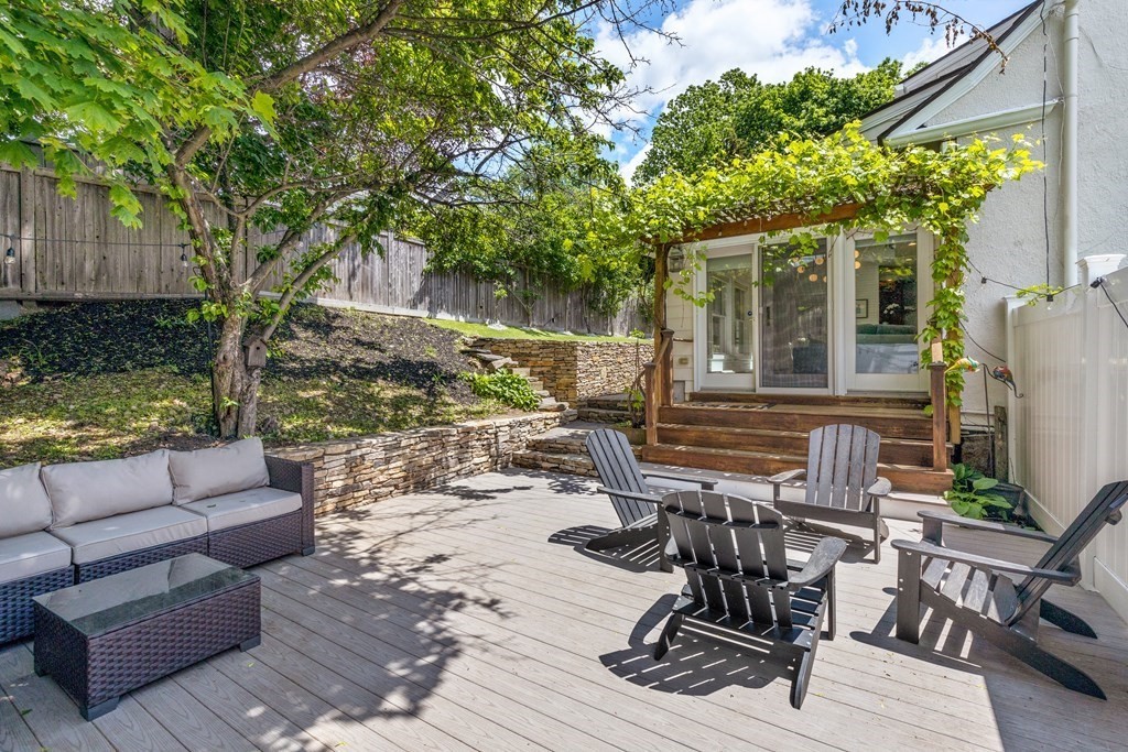 25 Windsor Road Brookline, MA 02445 - Photo 28 of 31 a view of backyard with seating space