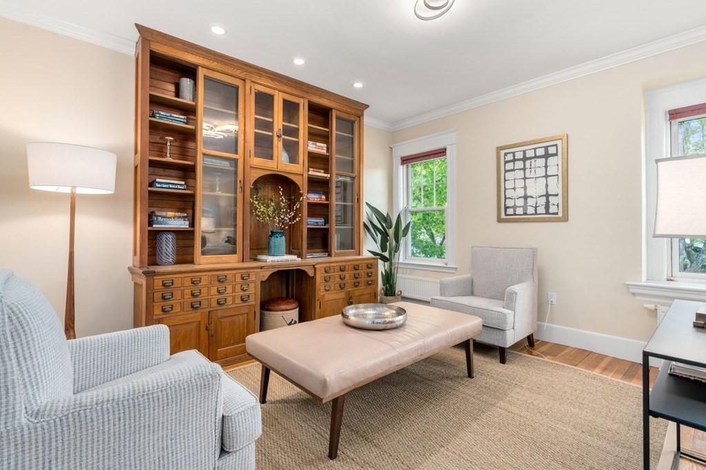 25 Windsor Road Brookline, MA 02445 - Photo 4 of 31 a living room with furniture and entry gate