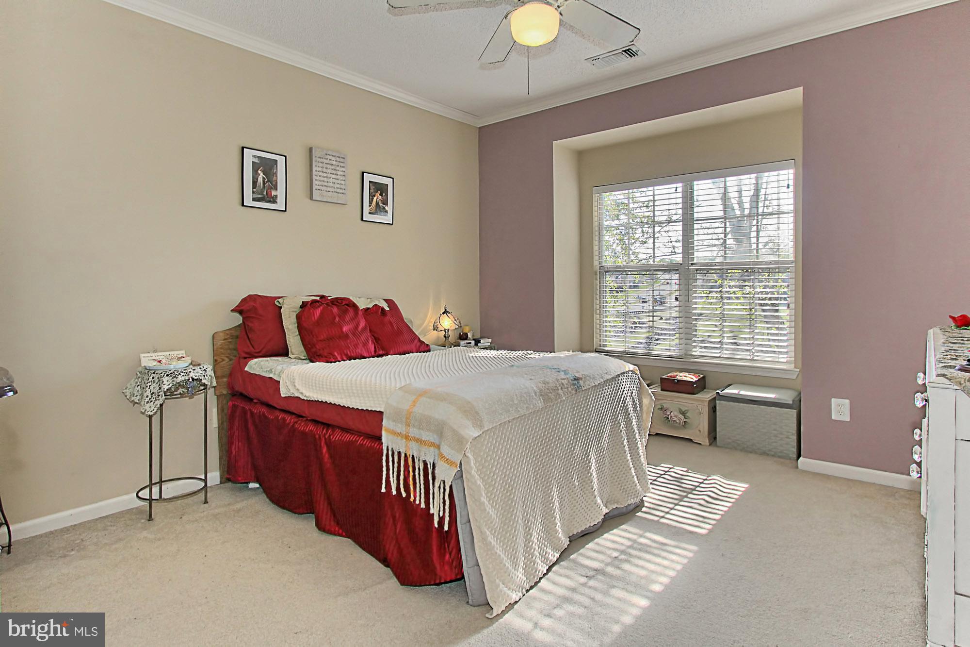 1708 Lake Shore Crest Drive, Unit 24 Reston, VA 20190 - Photo 16 of 29 Master Bedroom Includes Cozy Alcove & Ceiling Fan