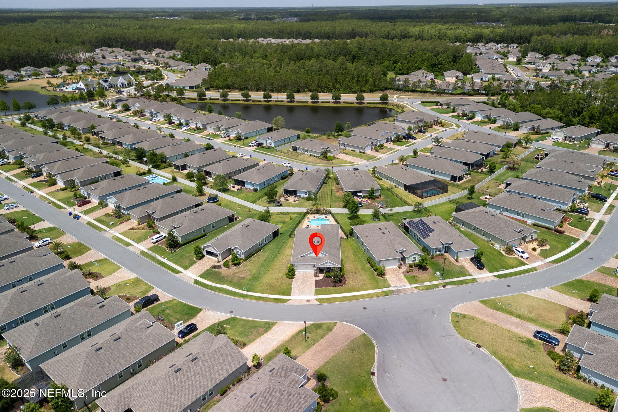 124 Tintamarre Drive St. Augustine, FL 32092 - Photo 34 of 40 an aerial view of residential houses with outdoor space