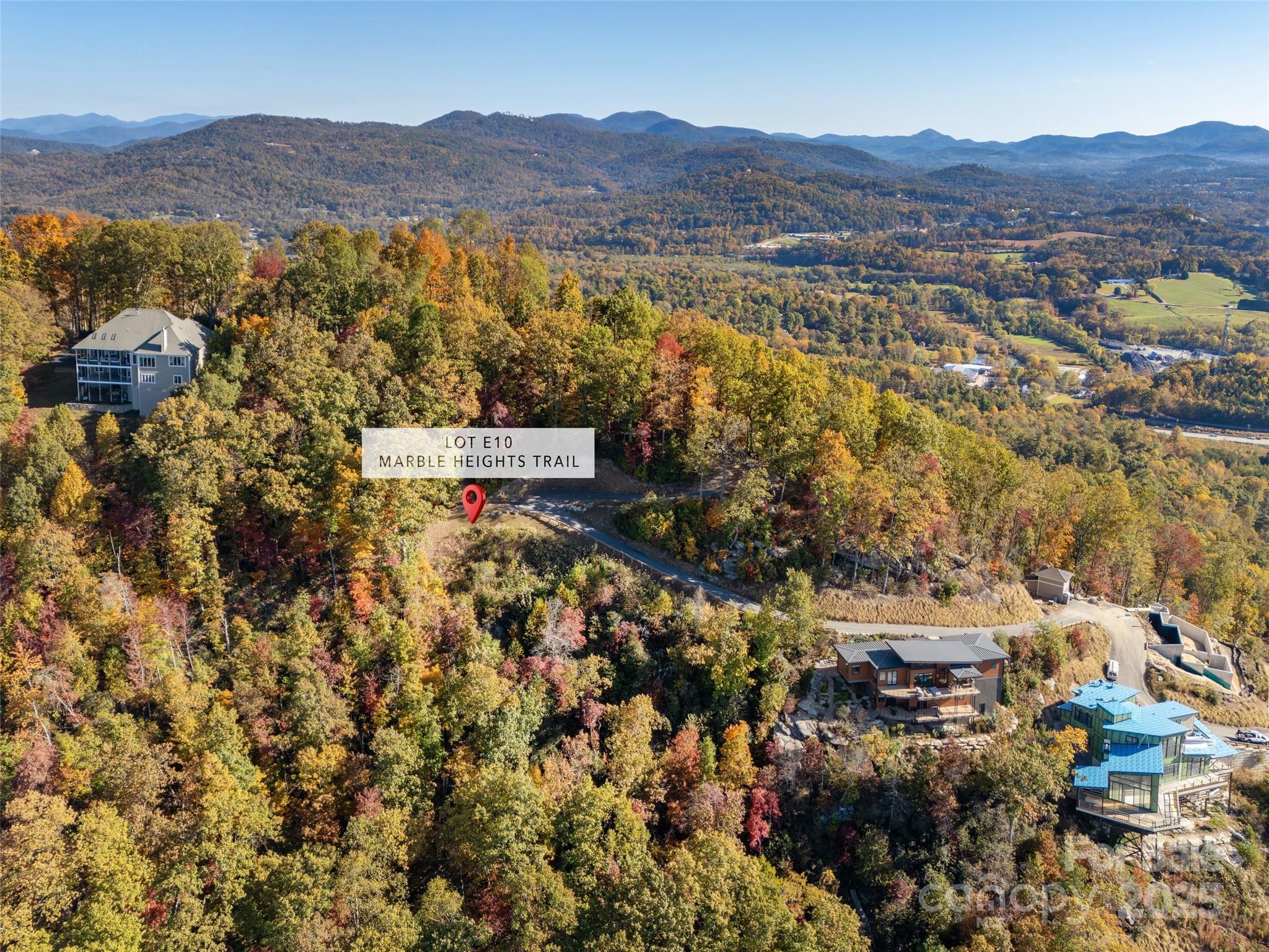 Lot E10 Marble Heights Trail, Unit NONE Hendersonville, NC 28791 - Photo 3 of 16 a view of a city with mountain