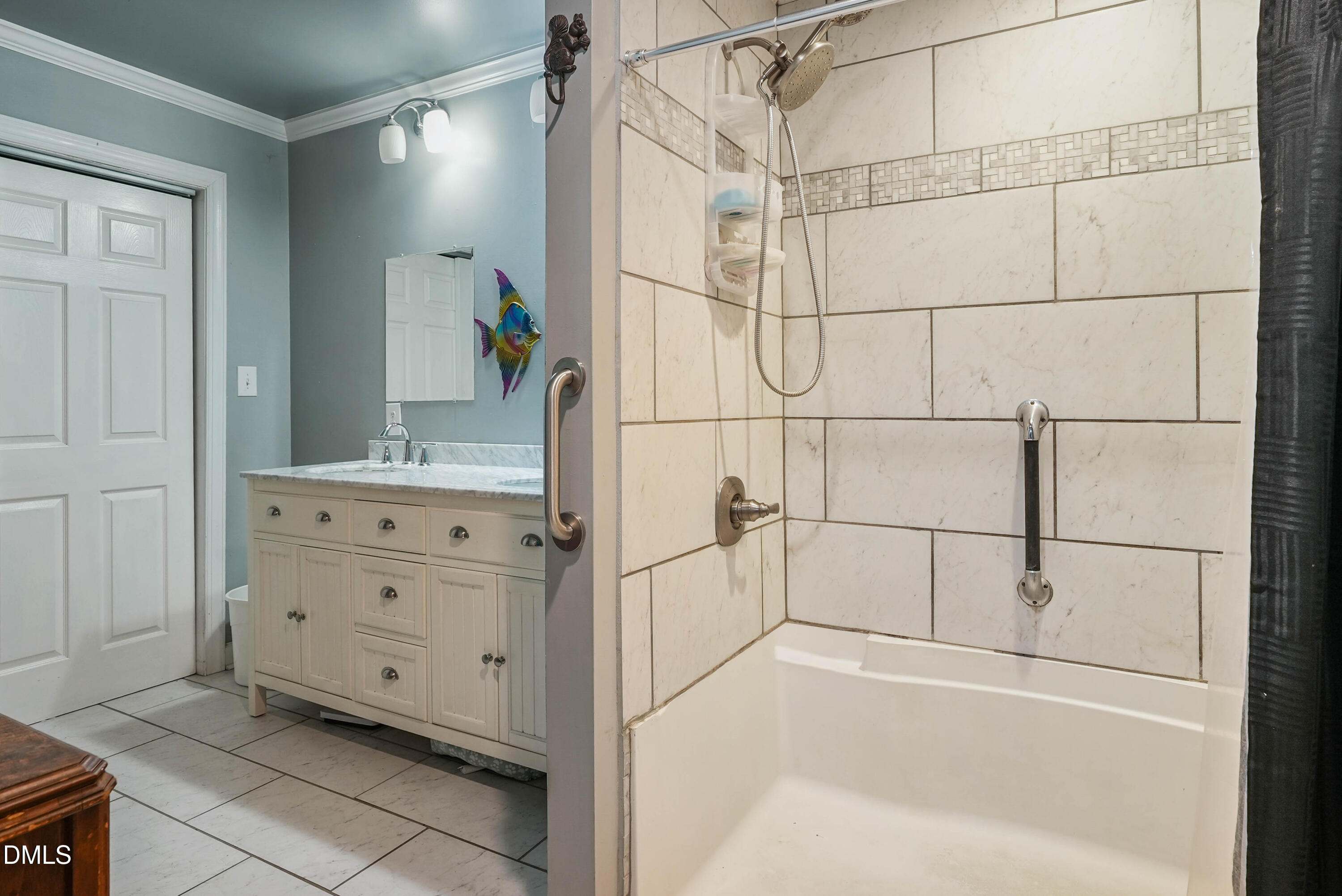 7406 Old Beulah Road Kenly, NC 27542 - Photo 15 of 30 White tile flooring with a neutral grout