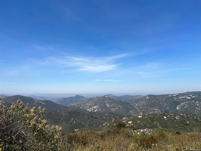 a view of a city with a mountain in the background