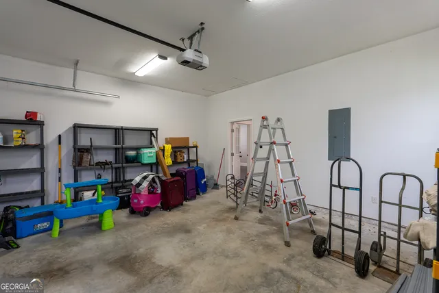 a view of a storage in a room