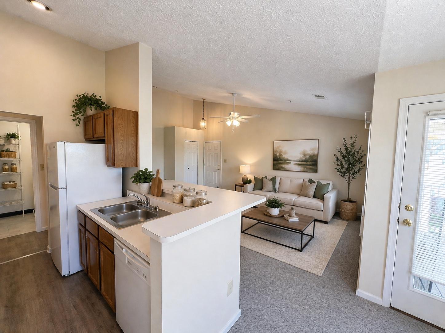 703 Orchard Overlook, Unit 301 Odenton, MD 21113 - Photo 11 of 28 from dining to kitchen. (Virtually staged)