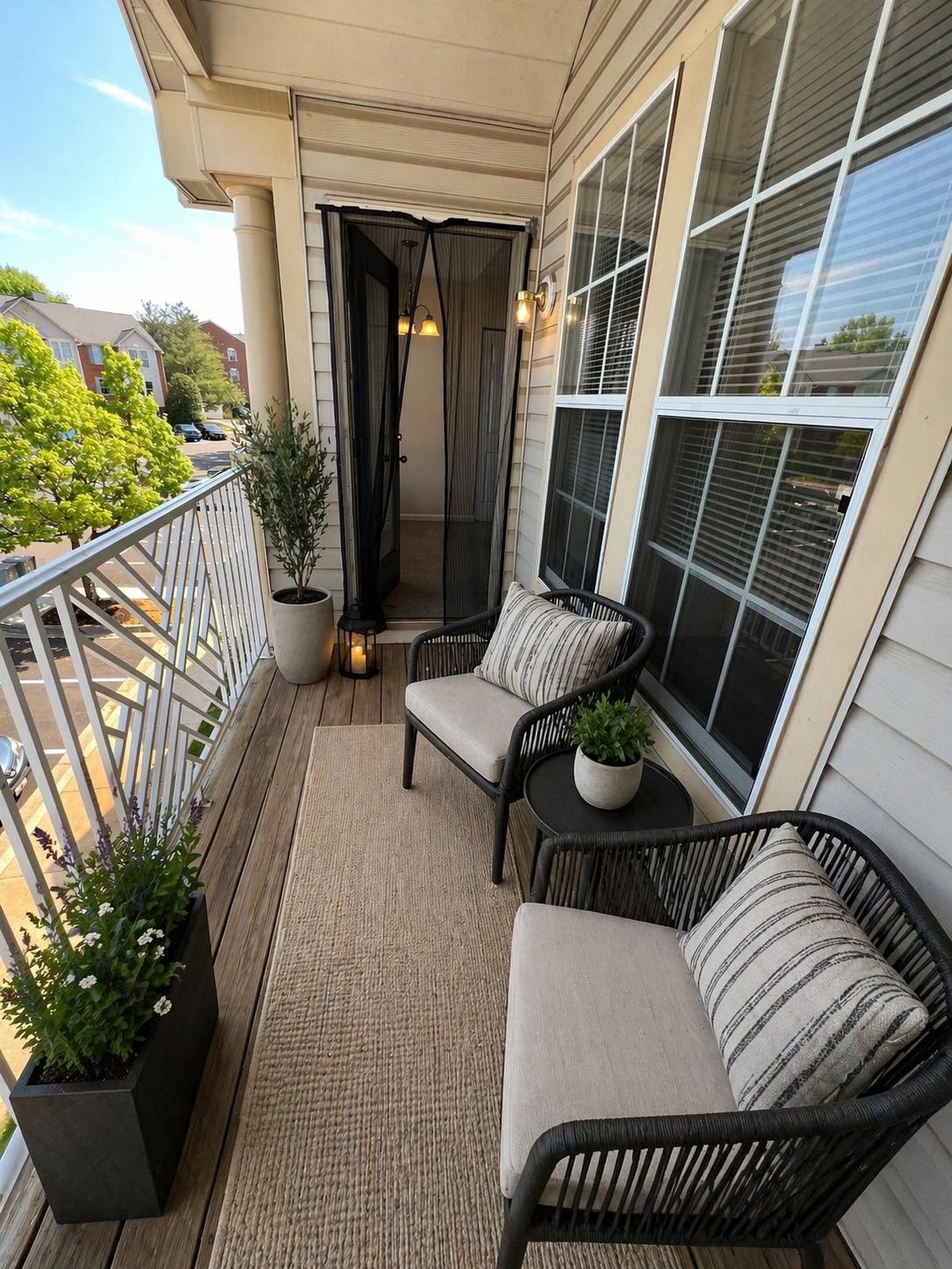 703 Orchard Overlook, Unit 301 Odenton, MD 21113 - Photo 14 of 28 Charming balcony (Virtually Staged)