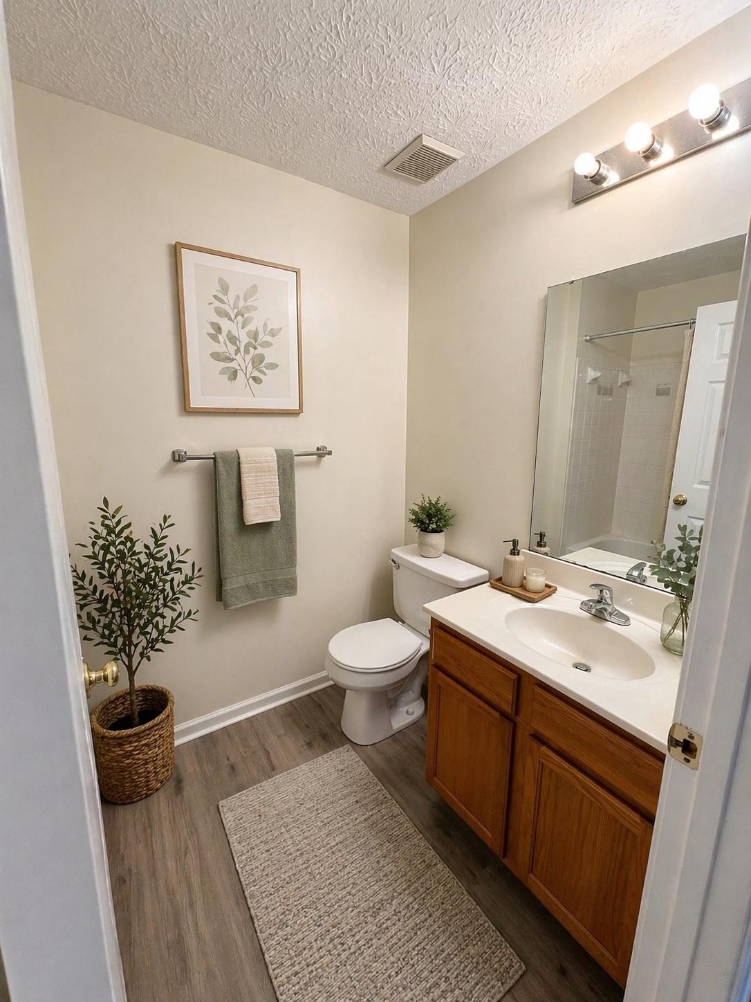 703 Orchard Overlook, Unit 301 Odenton, MD 21113 - Photo 18 of 28 Hall Bath (Virtually Staged)