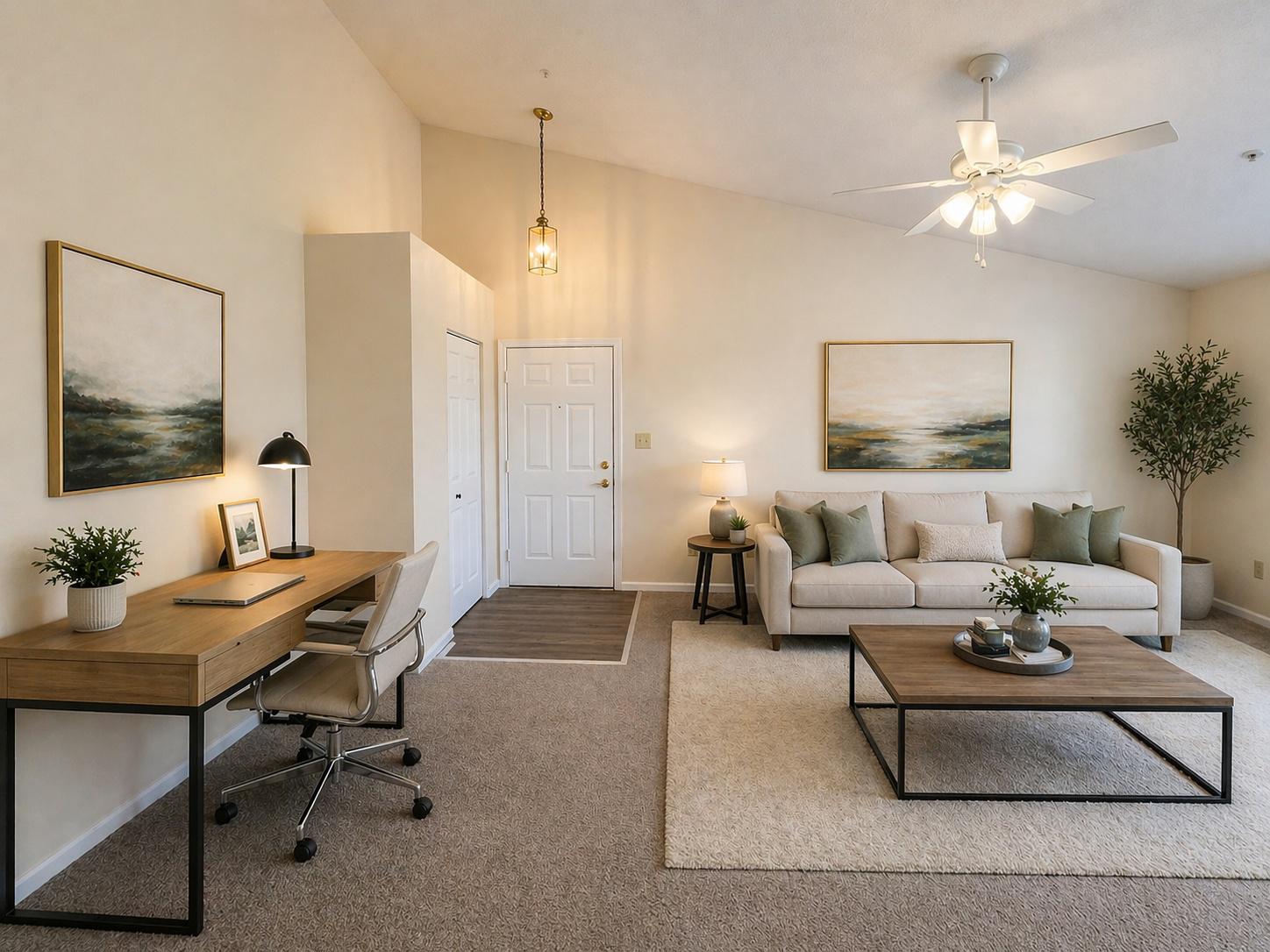 703 Orchard Overlook, Unit 301 Odenton, MD 21113 - Photo 7 of 28 Inviting living space.(Virtually Staged)