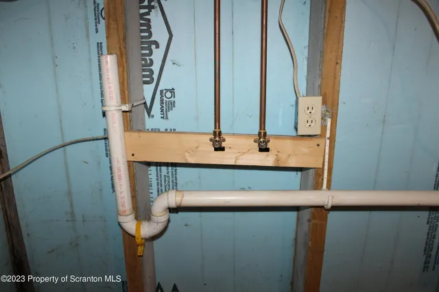 a view of backyard of house