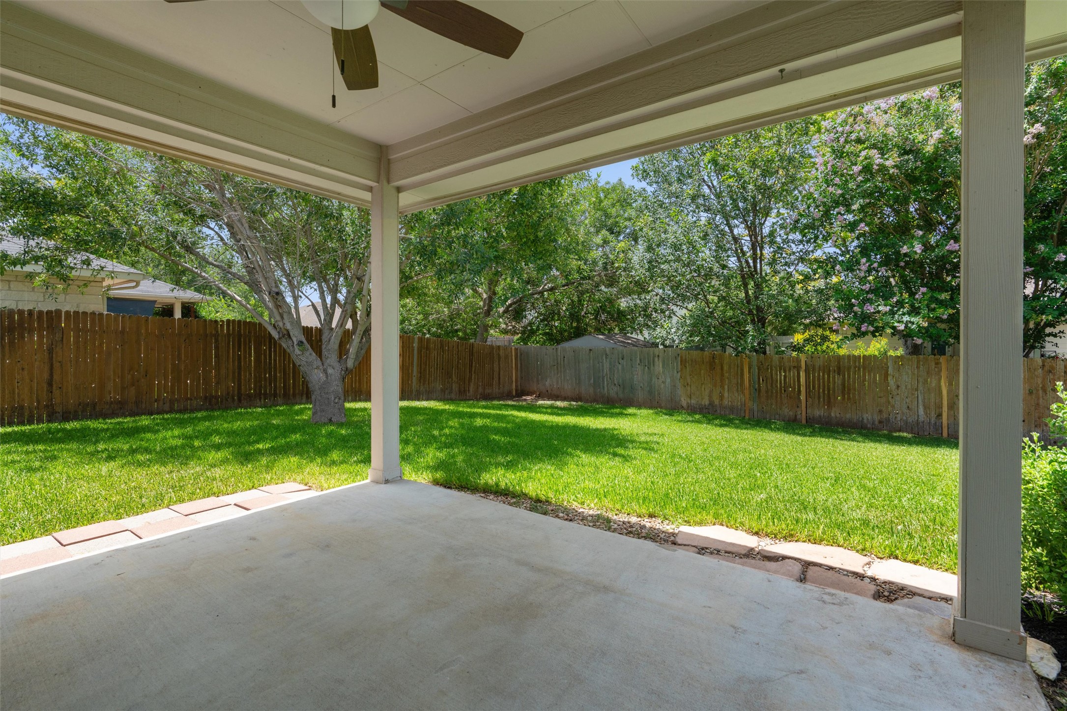122 Copperwood Loop Round Rock, TX 78665 - Photo 20 of 40 The inviting covered patio is perfect for grilling and lounging.