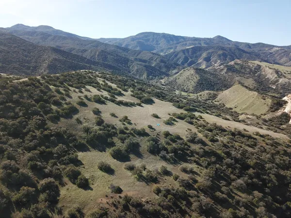 a view of an outdoor space and mountain view