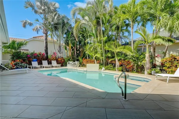 a view of outdoor space yard deck patio and swimming pool