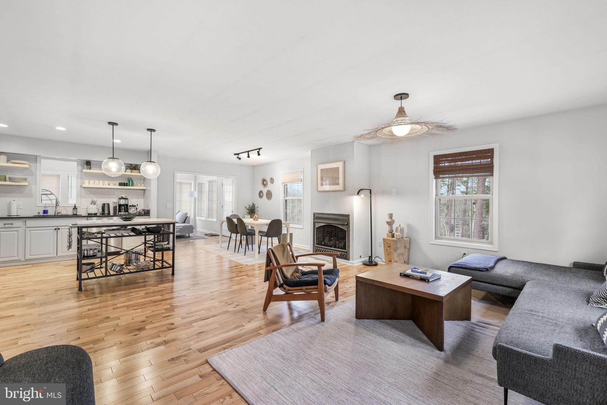 323 Palmer Road Basye, VA 22810 - Photo 26 of 30 a living room with furniture and kitchen view