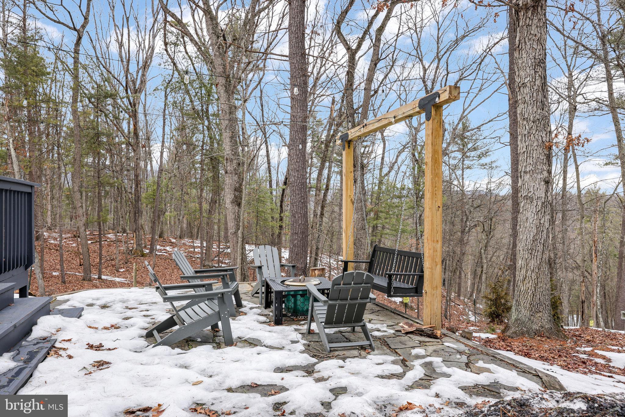 323 Palmer Road Basye, VA 22810 - Photo 7 of 30 a view of outdoor space with lounge chairs and lounge chair