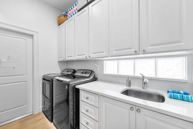 a table and chairs in the garden