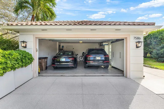 a view of a lake with a big yard